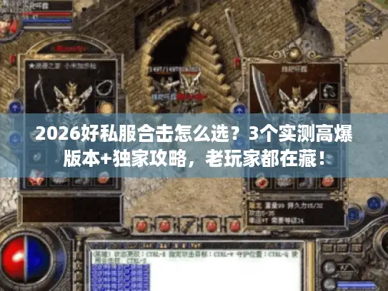 2026好私服合击怎么选？3个实测高爆版本+独家攻略，老玩家都在藏！