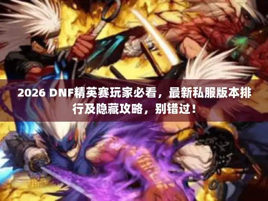 2026 DNF精英赛玩家必看，最新私服版本排行及隐藏攻略，别错过！
