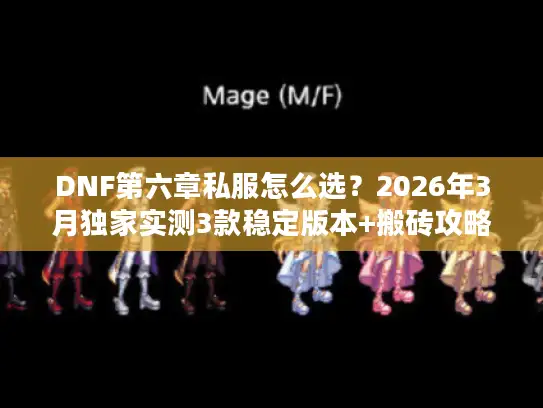 DNF第六章私服怎么选？2026年3月独家实测3款稳定版本+搬砖攻略