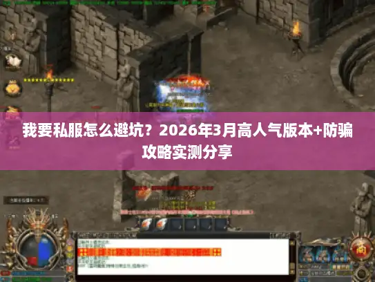 我要私服怎么避坑？2026年3月高人气版本+防骗攻略实测分享