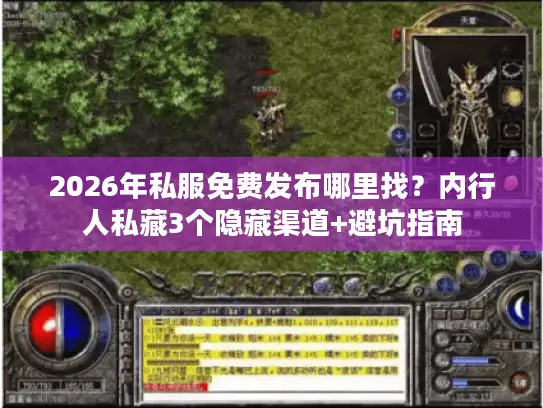 2026年私服免费发布哪里找？内行人私藏3个隐藏渠道+避坑指南