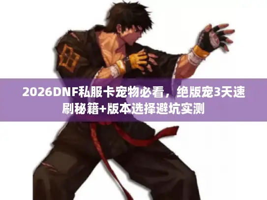 2026DNF私服卡宠物必看，绝版宠3天速刷秘籍+版本选择避坑实测