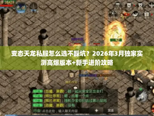 变态天龙私服怎么选不踩坑？2026年3月独家实测高爆版本+新手进阶攻略