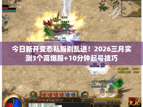 今日新开变态私服别乱进！2026三月实测3个高爆服+10分钟起号技巧
