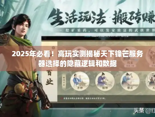 2025年必看！高玩实测揭秘天下锋芒服务器选择的隐藏逻辑和数据