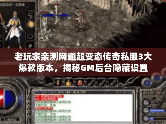 老玩家亲测网通超变态传奇私服3大爆款版本，揭秘GM后台隐藏设置
