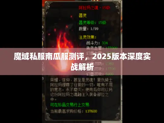 魔域私服南瓜服测评，2025版本深度实战解析