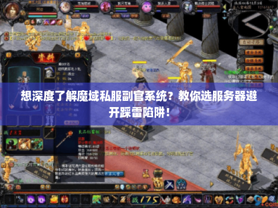 想深度了解魔域私服副官系统？教你选服务器避开踩雷陷阱！