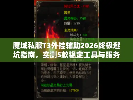 魔域私服T3外挂辅助2026终极避坑指南，实测5款稳定工具与服务器选型全解析