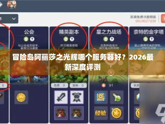 冒险岛阿丽莎之光辉哪个服务器好？2026最新深度评测