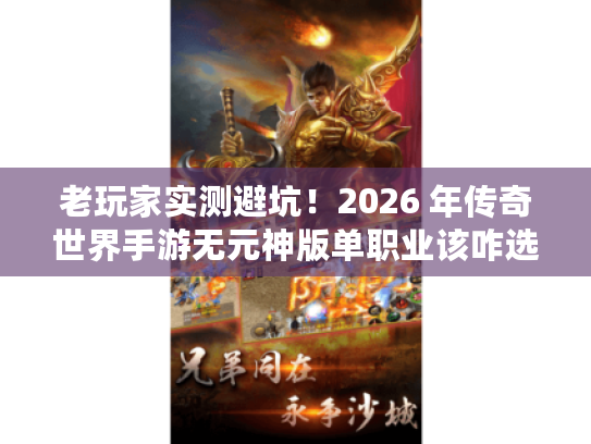 老玩家实测避坑！2026 年传奇世界手游无元神版单职业该咋选？