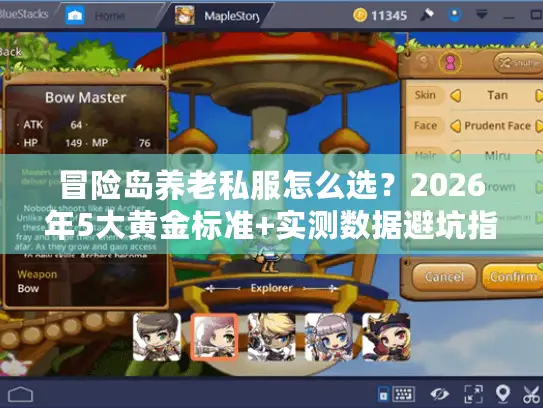 冒险岛养老私服怎么选？2026年5大黄金标准+实测数据避坑指南