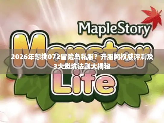2026年想挑072冒险岛私服？开服网权威评测及3大避坑法则大揭秘