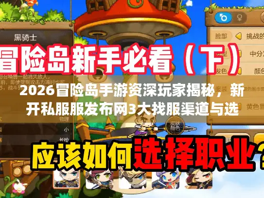 2026冒险岛手游资深玩家揭秘，新开私服服发布网3大找服渠道与选服法则