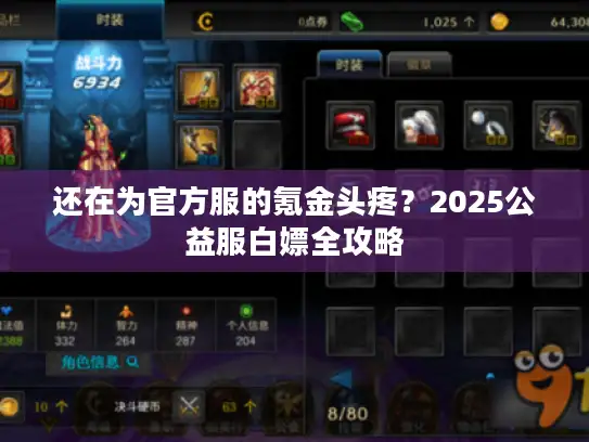 还在为官方服的氪金头疼？2025公益服白嫖全攻略