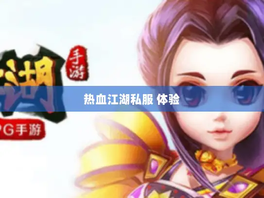 热血江湖私服 体验