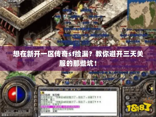 想在新开一区传奇sf捡漏？教你避开三天关服的那些坑！