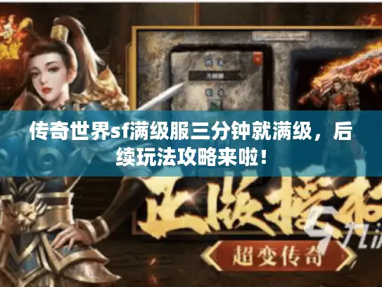 传奇世界sf满级服三分钟就满级，后续玩法攻略来啦！