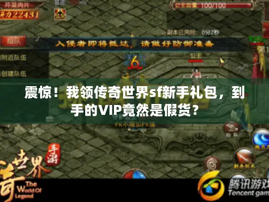 震惊！我领传奇世界sf新手礼包，到手的VIP竟然是假货？