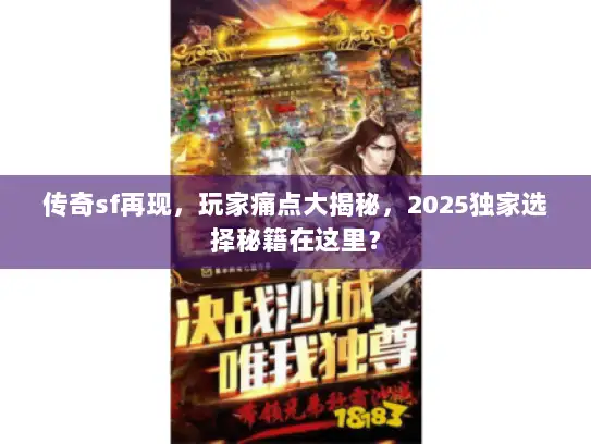 传奇sf再现，玩家痛点大揭秘，2025独家选择秘籍在这里？