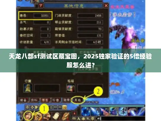 天龙八部sf测试区藏宝图，2025独家验证的5倍经验服怎么进？