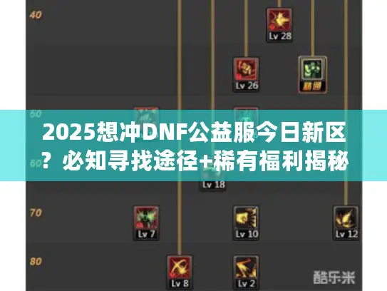 2025想冲DNF公益服今日新区？必知寻找途径+稀有福利揭秘