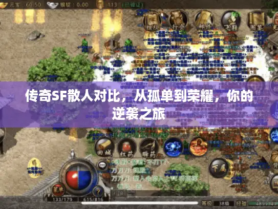 传奇SF散人对比，从孤单到荣耀，你的逆袭之旅