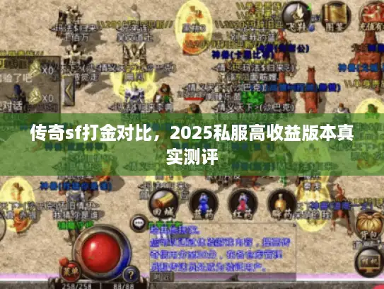 传奇sf打金对比，2025私服高收益版本真实测评
