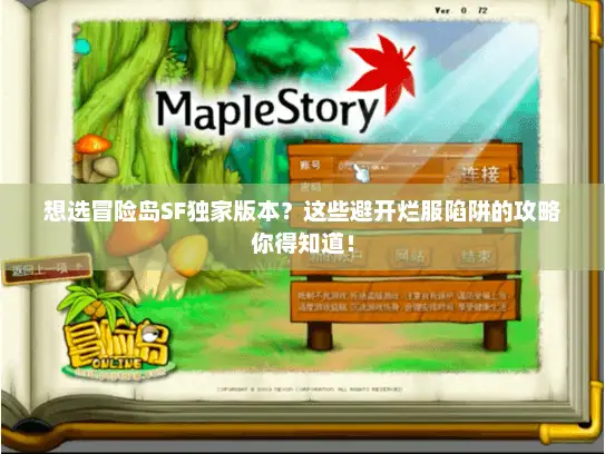 想选冒险岛SF独家版本？这些避开烂服陷阱的攻略你得知道！