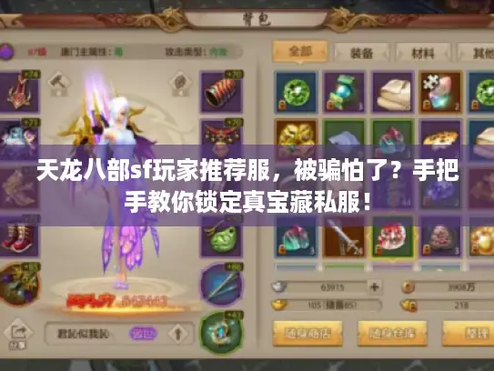 天龙八部sf玩家推荐服，被骗怕了？手把手教你锁定真宝藏私服！