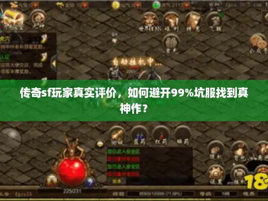 传奇sf玩家真实评价，如何避开99%坑服找到真神作？