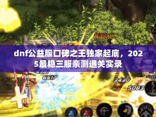 dnf公益服口碑之王独家起底，2025最稳三服亲测通关实录
