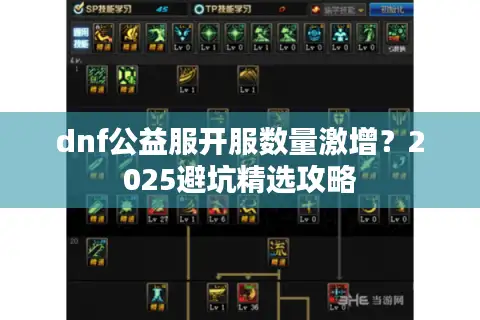 dnf公益服开服数量激增？2025避坑精选攻略