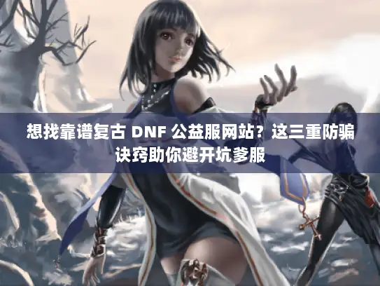 想找靠谱复古 DNF 公益服网站？这三重防骗诀窍助你避开坑爹服
