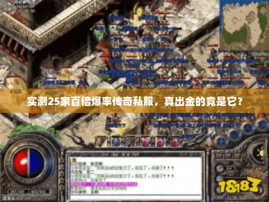 实测25家百倍爆率传奇私服，真出金的竟是它？