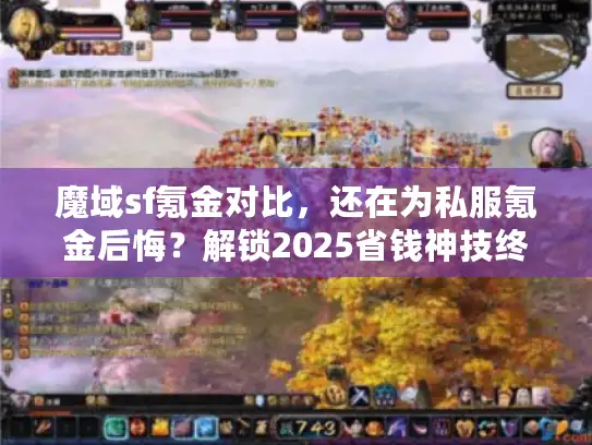 魔域sf氪金对比，还在为私服氪金后悔？解锁2025省钱神技终极攻略