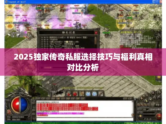 2025独家传奇私服选择技巧与福利真相对比分析