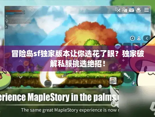 冒险岛sf独家版本让你选花了眼？独家破解私服挑选绝招！