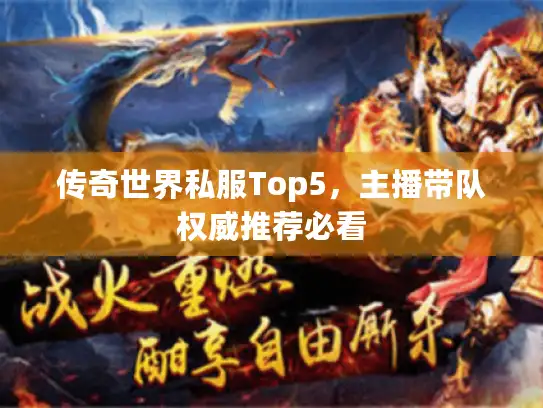 传奇世界私服Top5，主播带队权威推荐必看