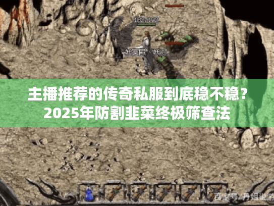 主播推荐的传奇私服到底稳不稳？2025年防割韭菜终极筛查法