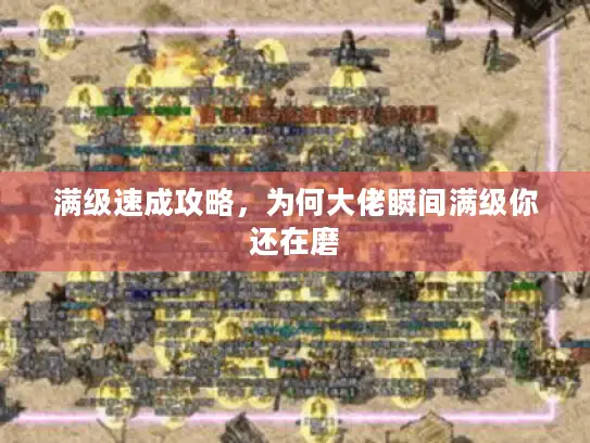 满级速成攻略，为何大佬瞬间满级你还在磨