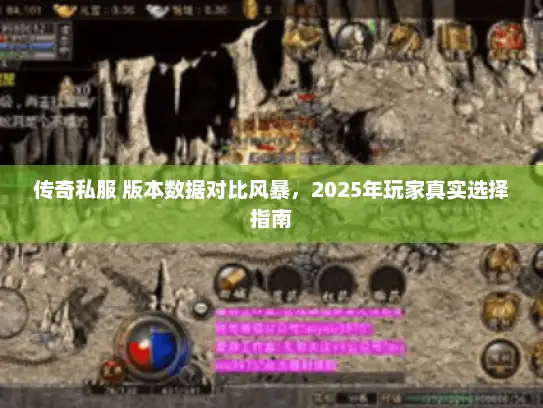 传奇私服 版本数据对比风暴，2025年玩家真实选择指南