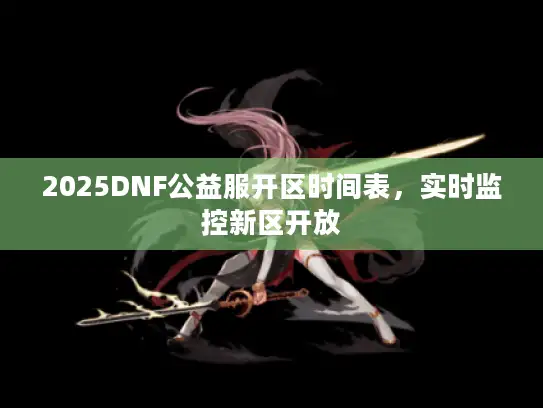 2025DNF公益服开区时间表，实时监控新区开放