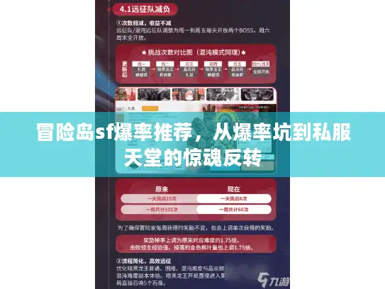 冒险岛sf爆率推荐，从爆率坑到私服天堂的惊魂反转
