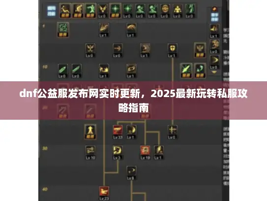 dnf公益服发布网实时更新，2025最新玩转私服攻略指南