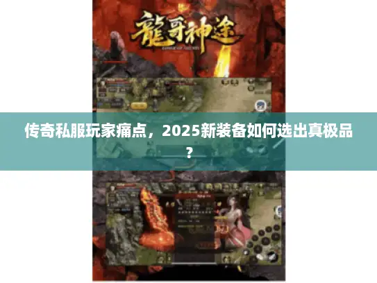 传奇私服玩家痛点，2025新装备如何选出真极品？