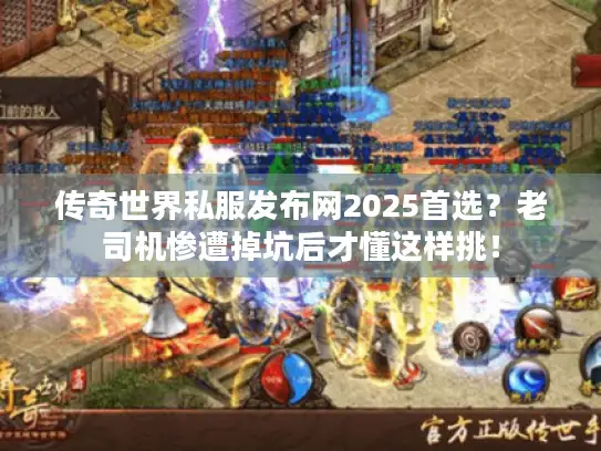 传奇世界私服发布网2025首选？老司机惨遭掉坑后才懂这样挑！