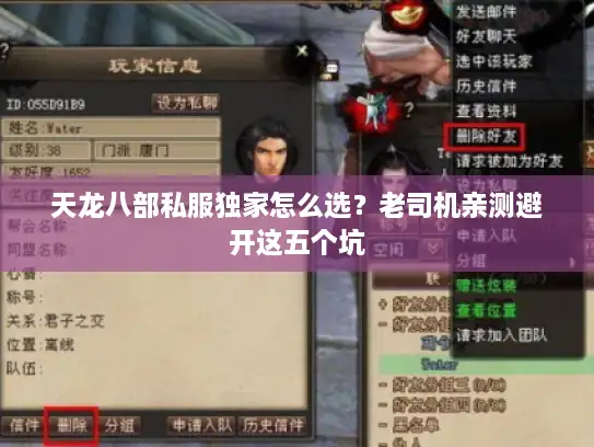 天龙八部私服独家怎么选？老司机亲测避开这五个坑