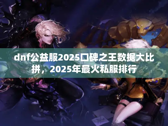 dnf公益服2025口碑之王数据大比拼，2025年最火私服排行