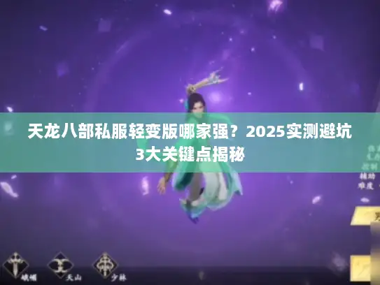 天龙八部私服轻变版哪家强？2025实测避坑3大关键点揭秘
